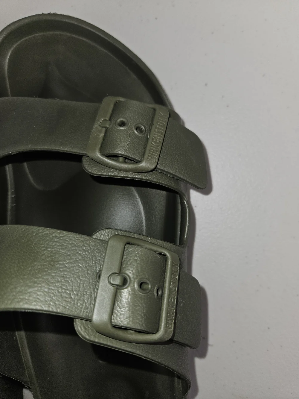 Brand New Birkenstock Olive Green Double Buckle Arizona Sandals Mens Sz 9.5-10
